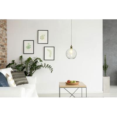KAYOOM Hängeleuchte "Natalie", transparent, Ø 26cm H: 32cm, 1 Stk., Leuchten, handgefertigt, modern, Hängeleuchte