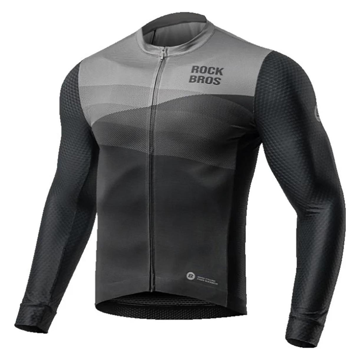 Rockbros Radtrikot 15120009003 Langarm Frühjahr/Sommer L - Schwarz (L) (1701423730)