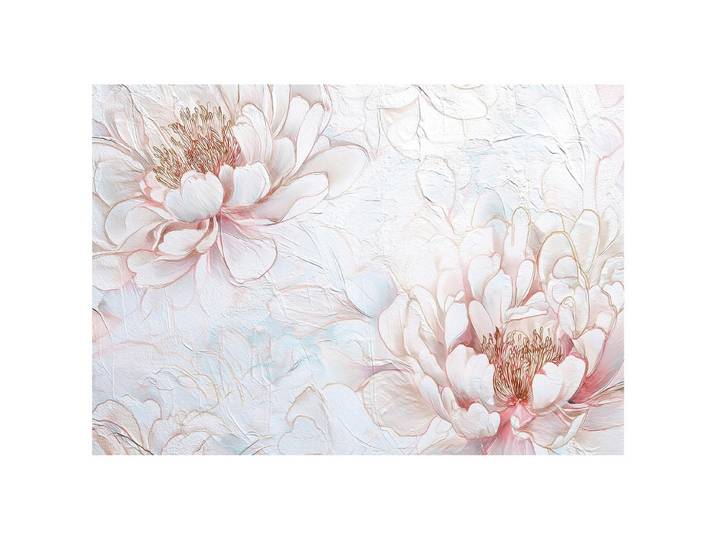 FOTOTAPETE Blumen Pfingstrosen Rosa 350x250 cm
