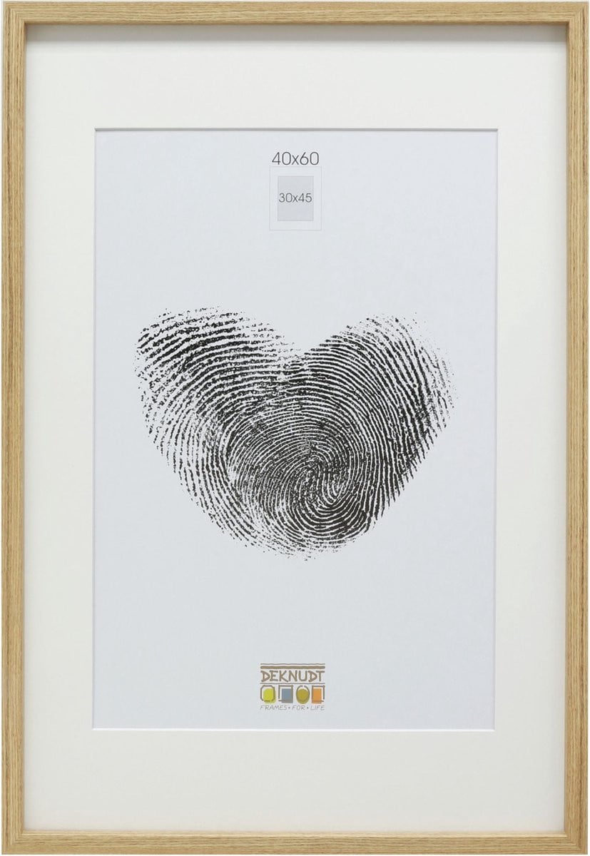 Deknudt Frames fotolijst eik met passe-partout