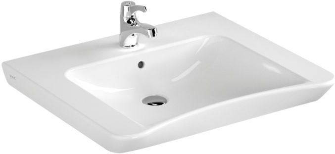VitrA Conforma Waschtisch 5291B003-0001 65x56cm, weiß, Überlauf/Hahnloch mittig