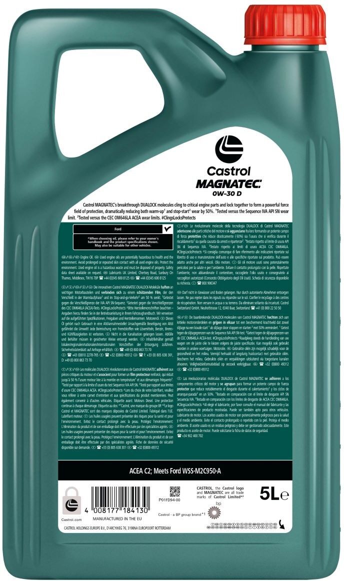 CASTROL 15F67A Engine oil