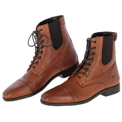 Covalliero Stiefelette Premium cognac FS 2026 Leder robust mit Elastikeinsatz, Größe: 38