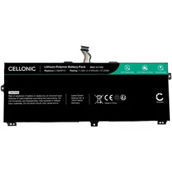 Cellonic Akku für Lenovo ThinkPad X390 Yoga, Yoga(20NNA006CD), Yoga(20NNA007CD) (3 Zellen, 4100 mAh), Notebook Akku, Schwarz