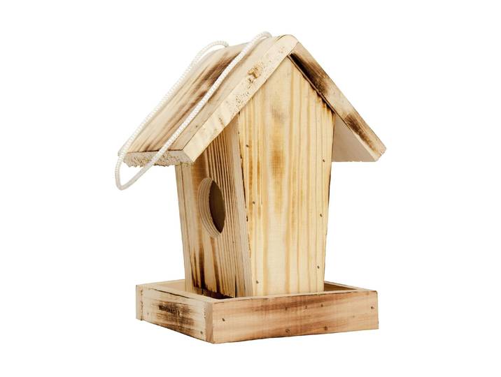 Vogelhaus WINDHAGER Cottage , beige (natur), B:18,5cm H:23,5cm T:14,5cm, Tierhäuser, Vogelhaus, Holzart: Fichte, Kiefer, Pappel (Bulgarien)