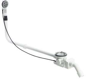 Ensemble de vidage/trop-plein Bette B610-000 d= 90mm, 1070mm, spécial, blanc