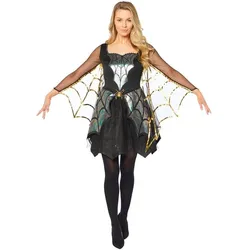 Amscan Shiny Spiderlady Damenkostüm (L)