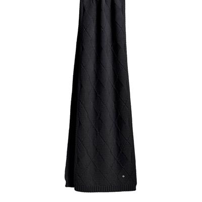 Schal BURLINGTON "Argyle Accent", Damen, Gr. onesize, schwarz (3000), Modetücher Schal
