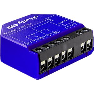 Shelly Schaltaktor Dimmer PM Gen 3, für Smart Home, 1 Kanal, bis 13 Ampere, Unterputz, Bluetooth, WLAN