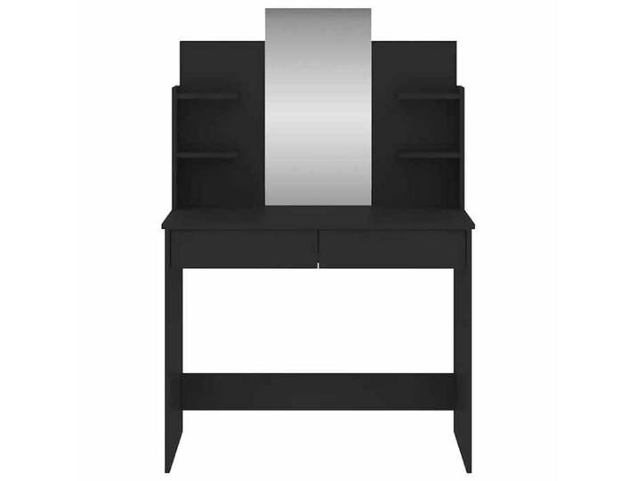 VIDAXL - Armoire maquillage Coiffeuse - avec miroir - noir - 96x39x142 cm 531966 Assemblage requis