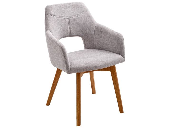 Voleo Sessel EVITA, Hellgrau, Stoff