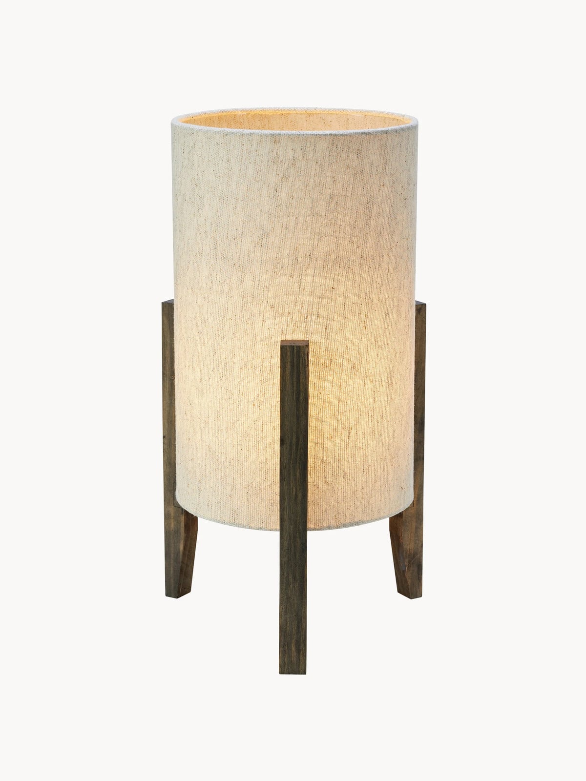 Markslöjd Eruca Tafellamp - Walnoot/Beige - H 39 cm