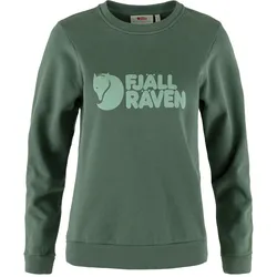 Fjällräven Logo Sweater Damen - S - Deep Patina-Misty Green