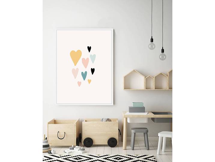 Tableau déco Lovely 63 x 83cm Multicolore