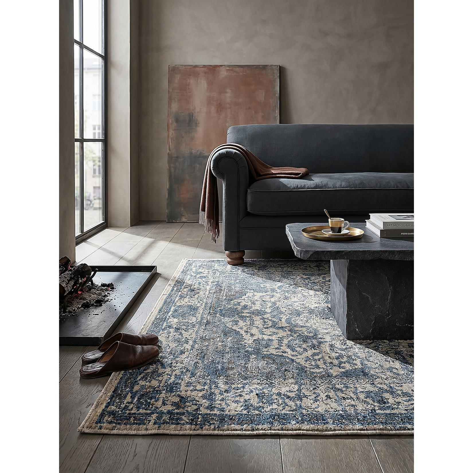 Teppich Orient Blau 200 x 300 cm - ADUR Kadima Design
