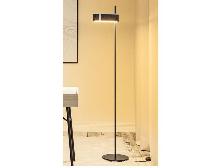 LED-Stehleuchte Jagun 39 x 151 x 25cm Grau Filz LED-Platine