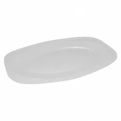 VEPATIM 10x Servierteller Party-Platte oval weiß  35 x 24,7 Größe M