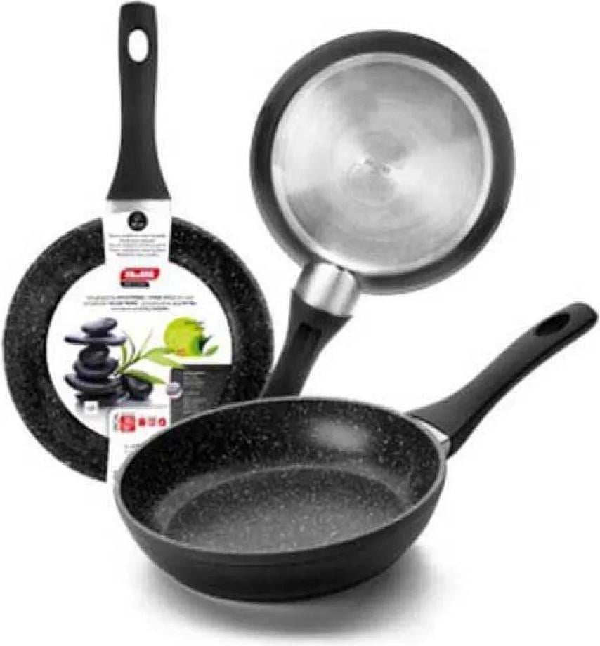 Ibili Menaje anti-aanbak koekenpan van gegoten aluminium, 24 cm, geschikt voor inductie