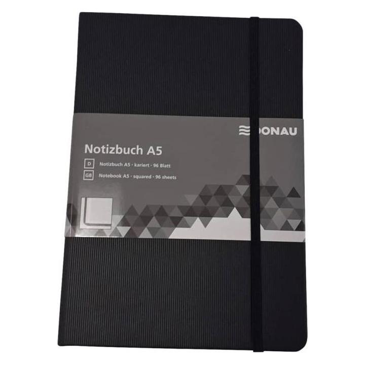 Donau Notizbuch A5 kariert (A5, Kariert, Harter Einband) (330323023)