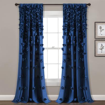 Silver Orchid Turpin Single Window Curtain Panel