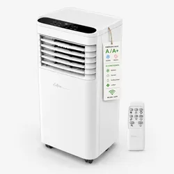 Mobile Klimaanlage 9000 BTU, 4-in-1 Digitaldisplay + Fernbedienung + Wifi-App-Steuerung + Fenster-Installationsset