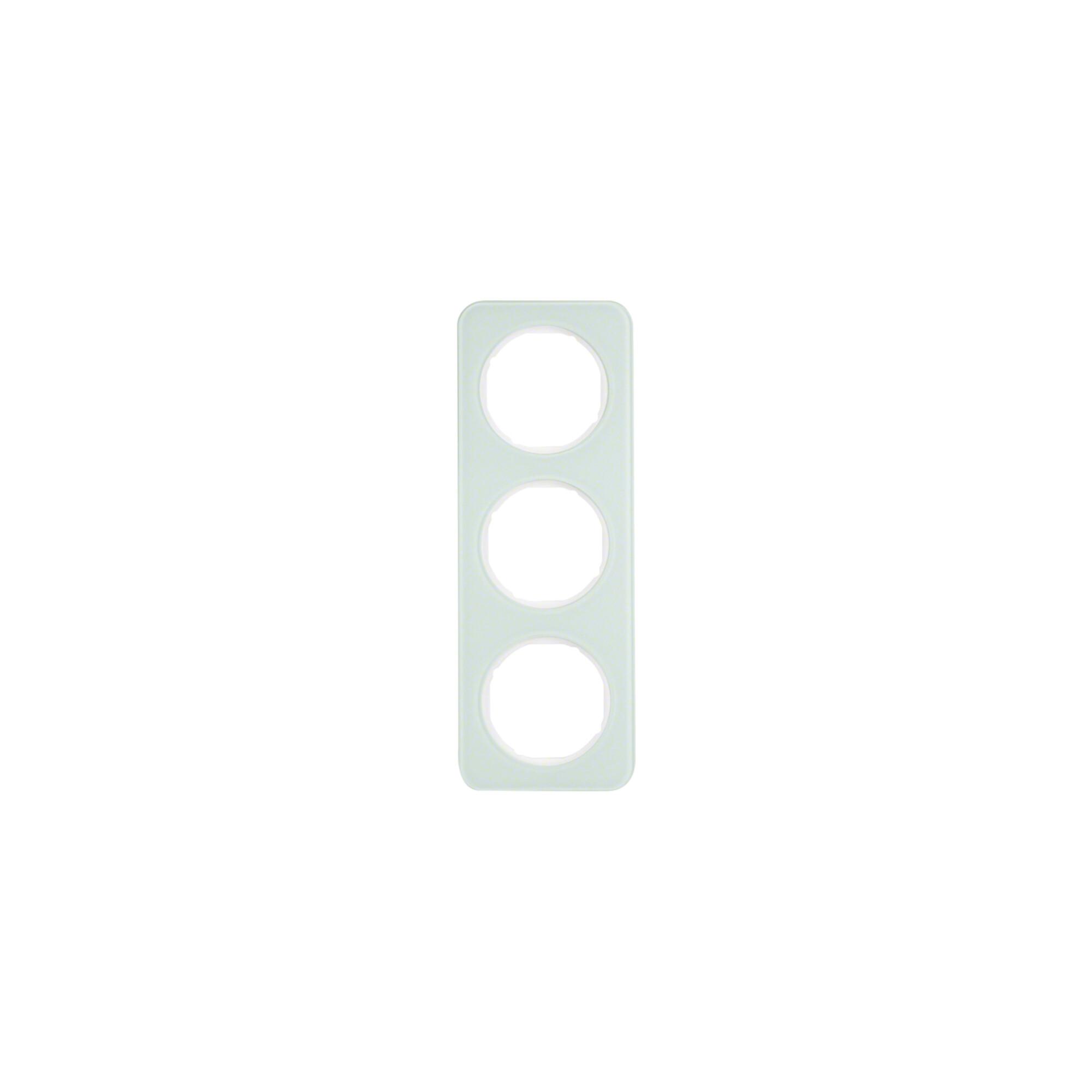 Berker Rahmen Glas/pows 3fach 10132109)