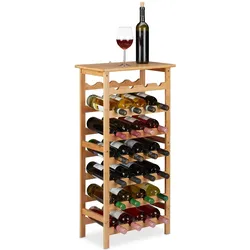 Relaxdays, Weinregal, Weinregal (28 Flaschen, 47 x 29 x 94 cm)