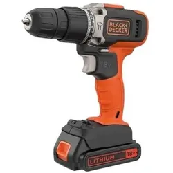 Black & Decker, Bohrmaschine + Akkuschrauber, Black+Decker BCD003C2KQW Schlagbohrmaschine 18V inkl. Koffer (Schlagbohrschrauber)