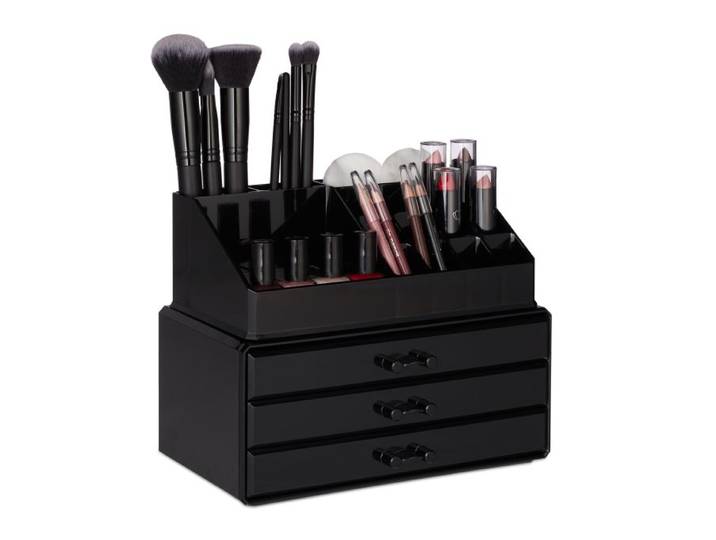 Relaxdays Make Up Organizer mit 3 Schubladen