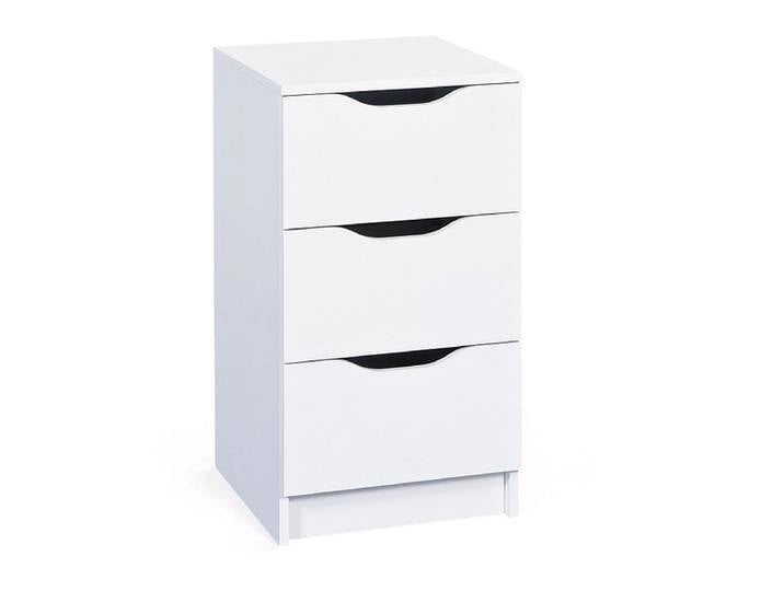 Kommode WEST 3 Schubladen 40x41x71cm weiss weiss