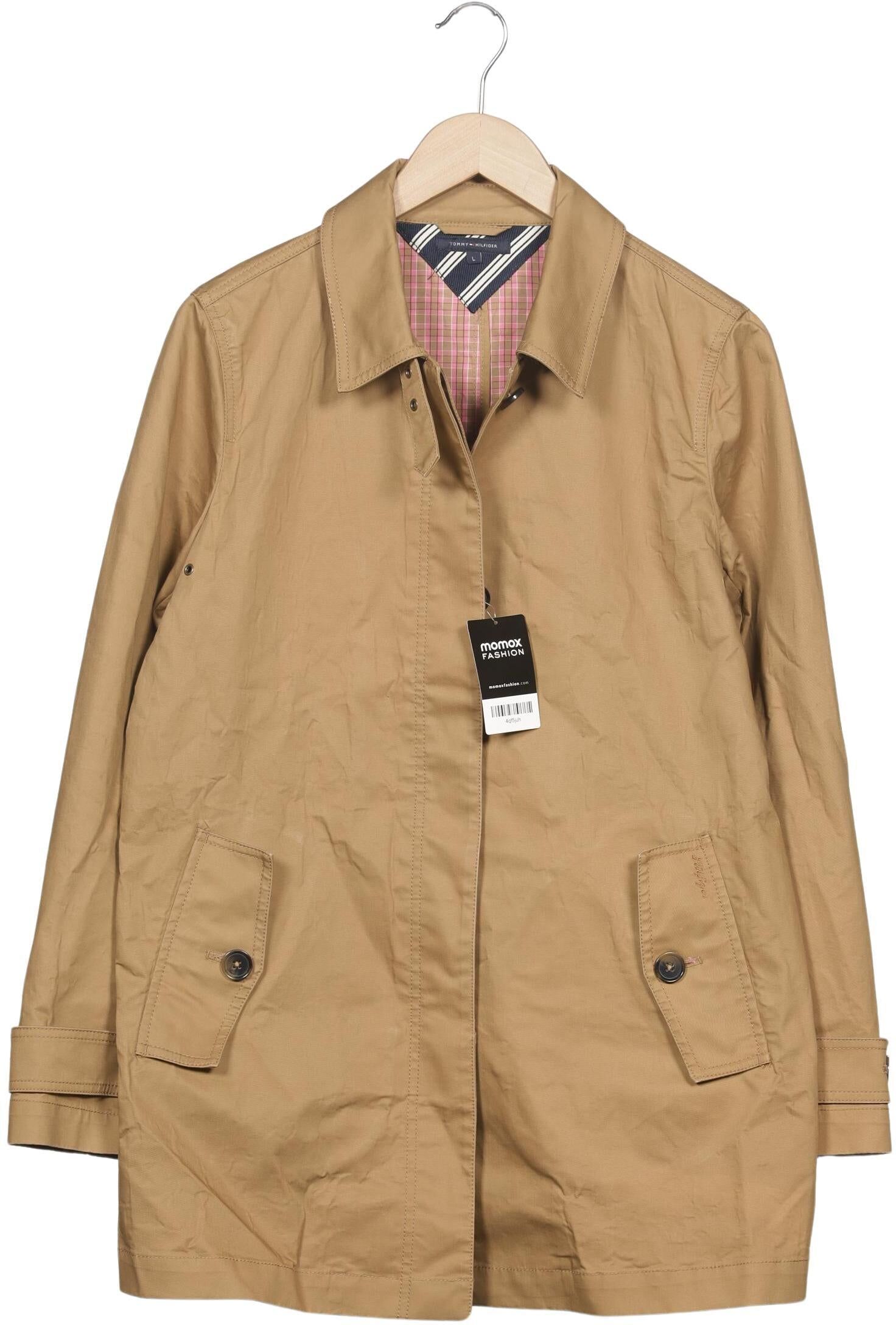 Tommy Hilfiger Damen Mantel, Beige, Gr. L, Baumwolle - Second Hand