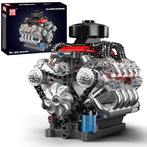 Mould King 10171 Technic V8 Motor Bouwpakket met 487 onderdelen