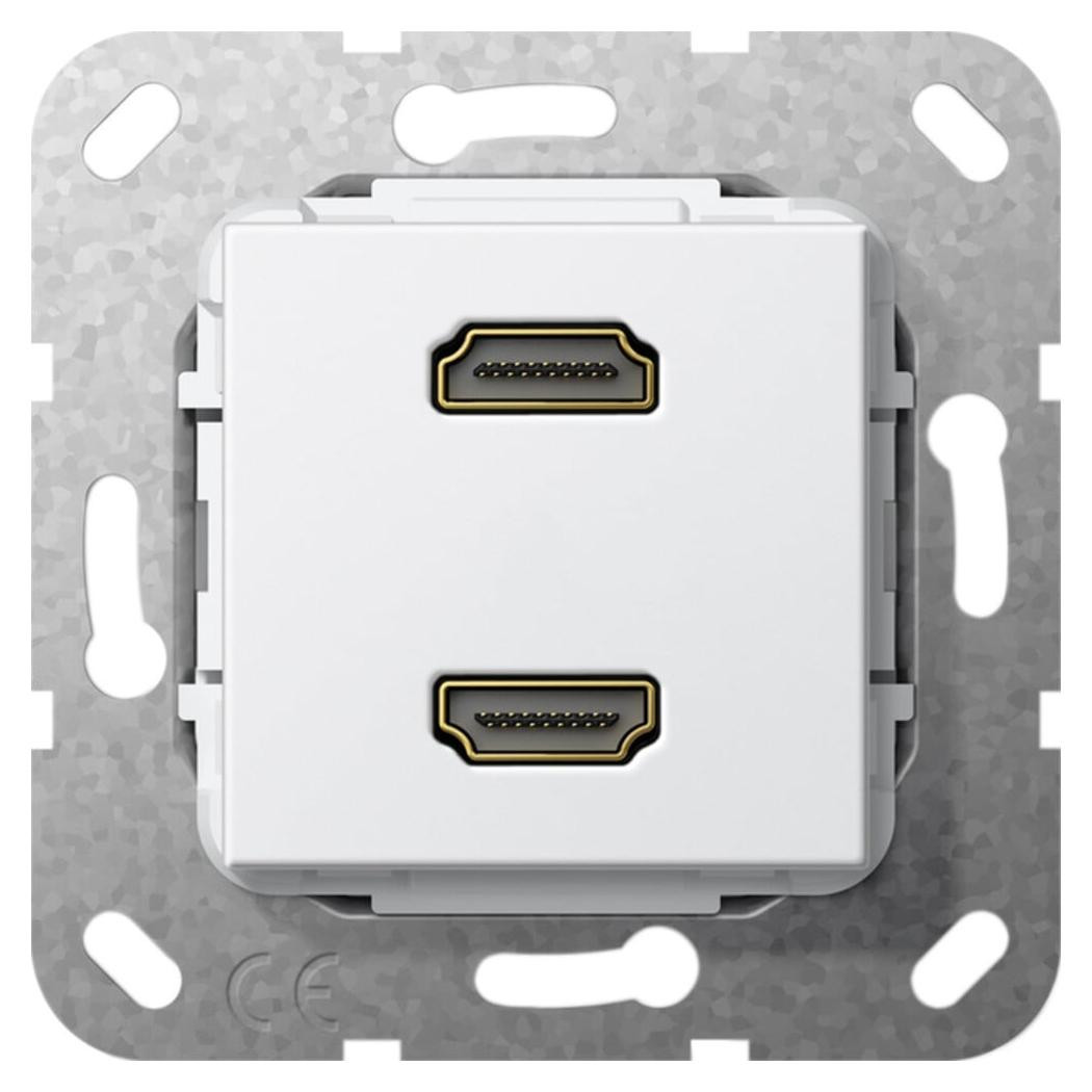 Gira HDMI-kabelbundel 2-voudig zuiverwit