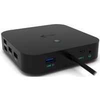 USB-C Dual Display Docking Station, Dockingstation schwarz, Power Delivery, USB-C, DisplayPort