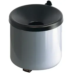 Wandaschenbecher selbstlöschend aluminium/schwarz Ascher für Wandmontage