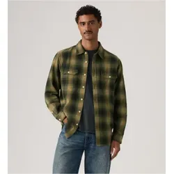Levi's für Herren. 19573-0304 Hemd Jackson Worker grün (S), Lässig, Baumwolle, Langarm