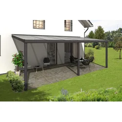 Skan Holz Aluminium Terrassenüberdachung Garda Breite 648 cm-648 x 307 cm (Gr. 2)-anthrazit