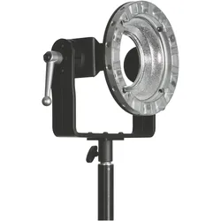 Westcott Zeppelin Speedring & Bracket voor Balcar (Blitzgerät Adapter), Blitzgerät Zubehör, Schwarz