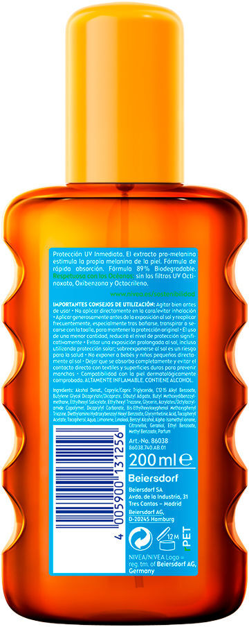Nivea Olio Sun Protect & Abbronzante SPF30 200 ml