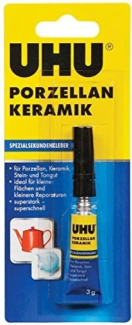 UHU Spezial-Sekundenkleber PORZELLAN KERAMIK, 3 g in Tube