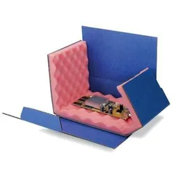 Transpak, Versandkarton + Versandbox, Chipbox Masse 200x140x50mm Wellpappe blau (40 Stk., 20 x 14 x 5 cm)