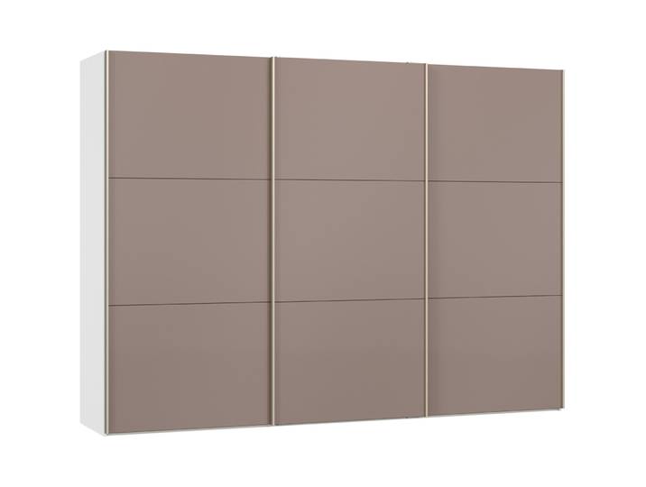 Kleiderschrank Arena Schwebetüren weiss Holzwerkstoff B 303 cm - Schweizer Möbelhersteller
