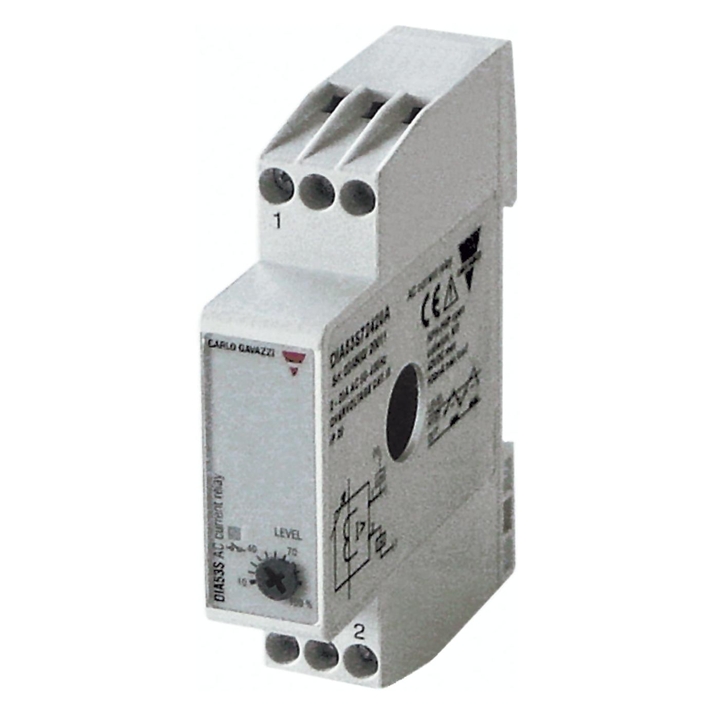Carlo Gavazzi Stromwandler 5-50 AAC, seitliche Kabeleinführung, Transistorausgang, 40VDC/100 mA, ein (8030956007909)