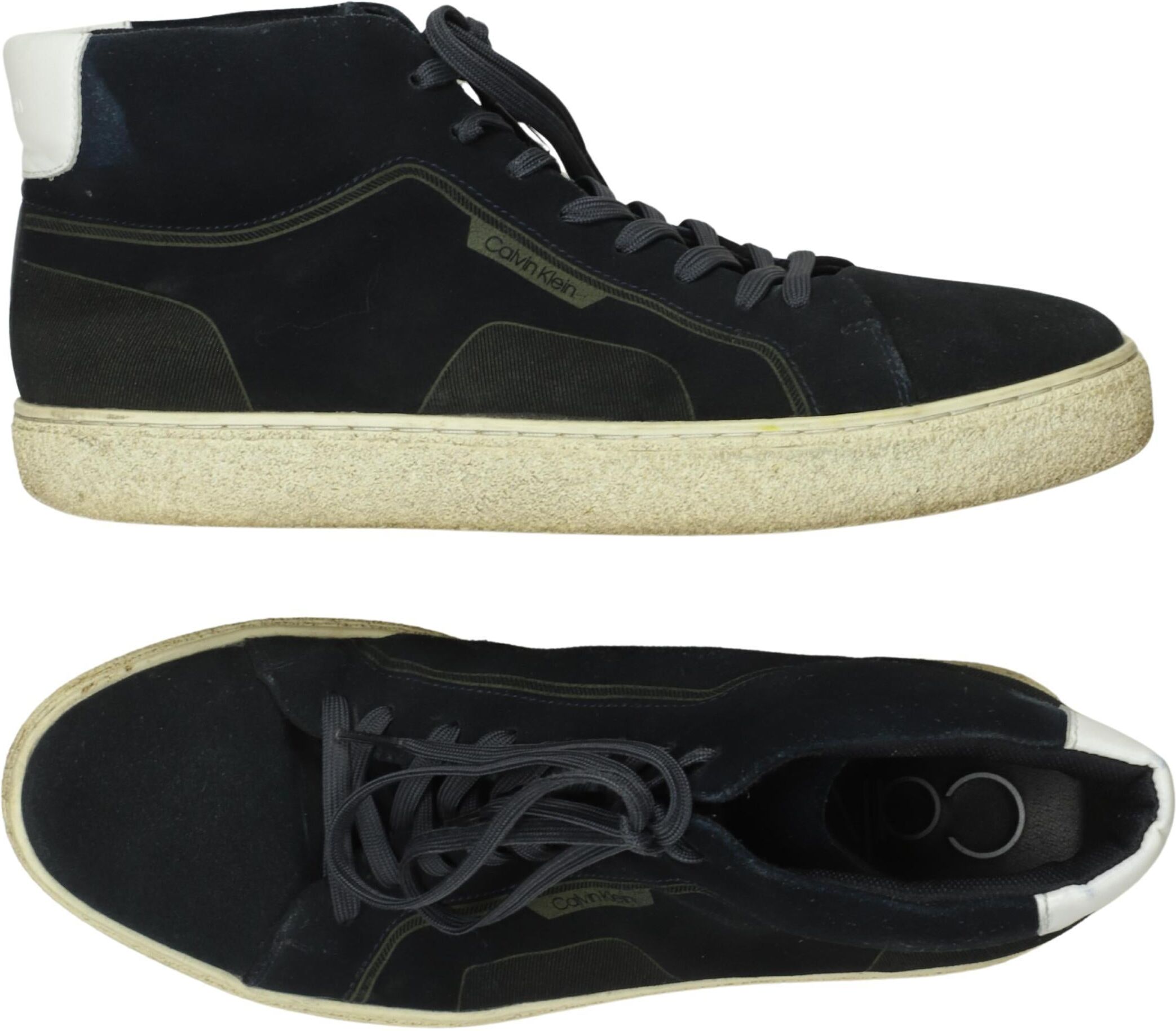 Calvin Klein Herren Sneaker, Marineblau, Gr. EU 44, Leder - Second Hand