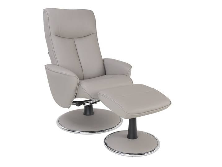 Fauteuil de relaxation manuel design en cuir