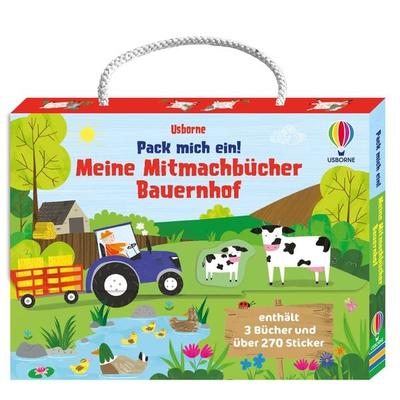 Pack mich ein! Meine Mitmachbücher: Bauernhof, Taschenbuch von , Usborne, 978-1-03-570348-7