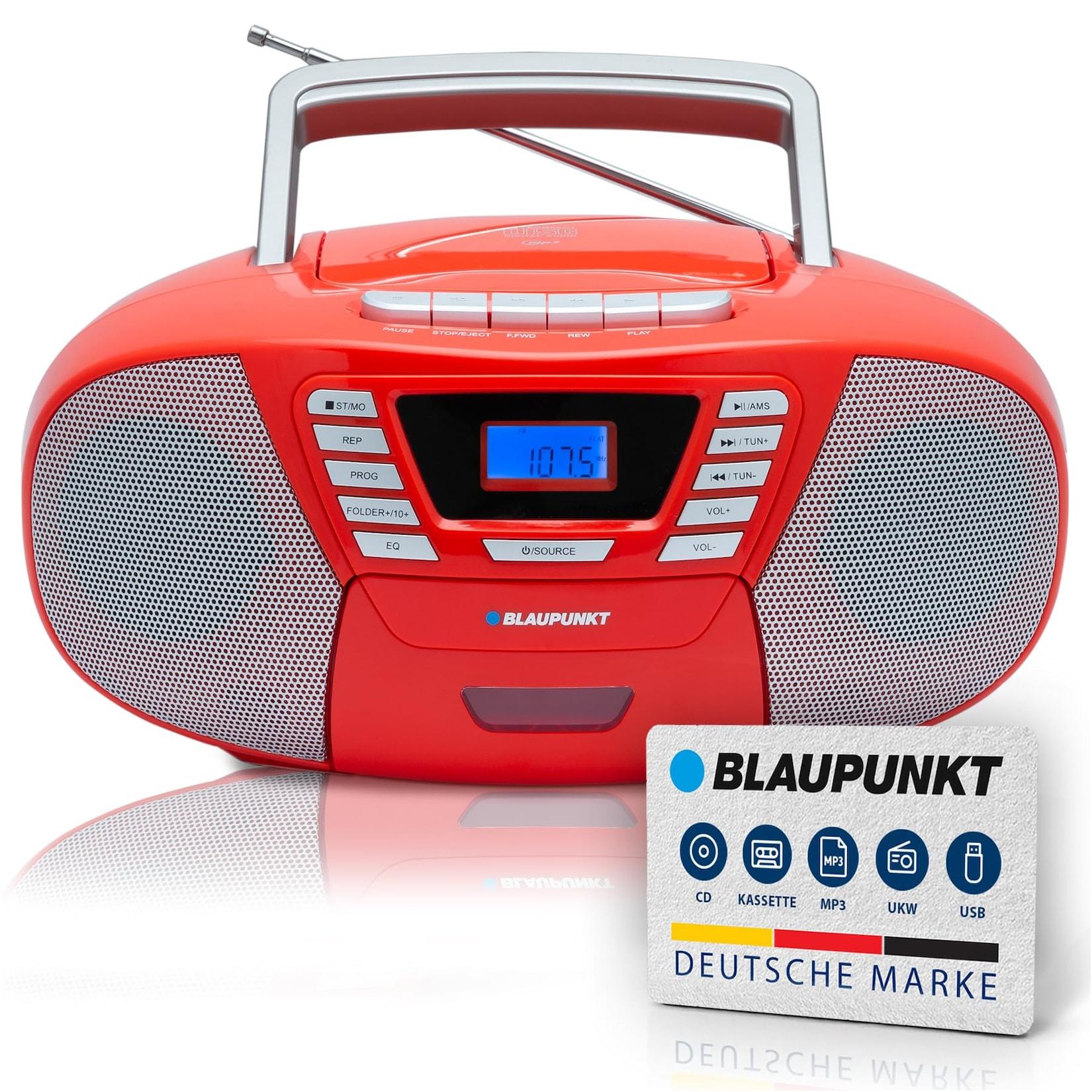 B 120 Boombox mit CD Player und Bluetooth Rot