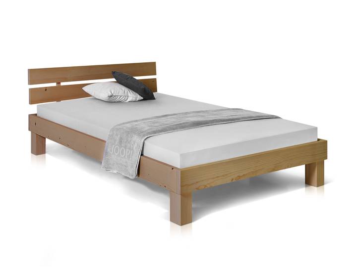 PUMBA Massivholzbett mit Kopfteil, Material Massivholz
