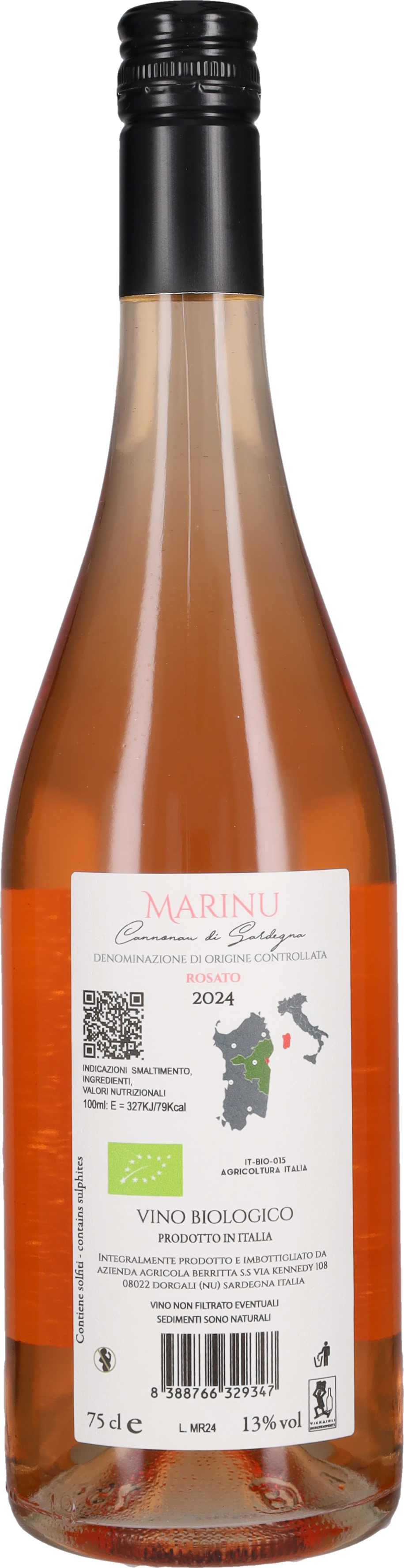 Cannonau Rosato 'Marinu' Berritta Dorgali 2024