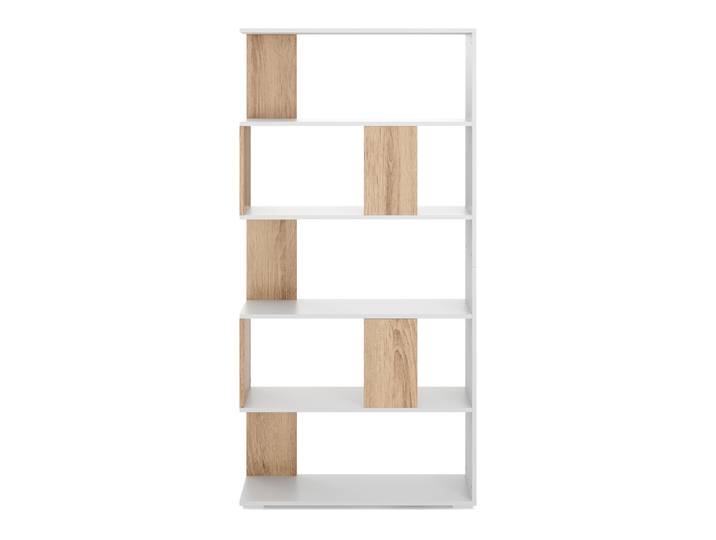 Bücherregal VIGOR 80 x 162 cm hellbraun/weiss